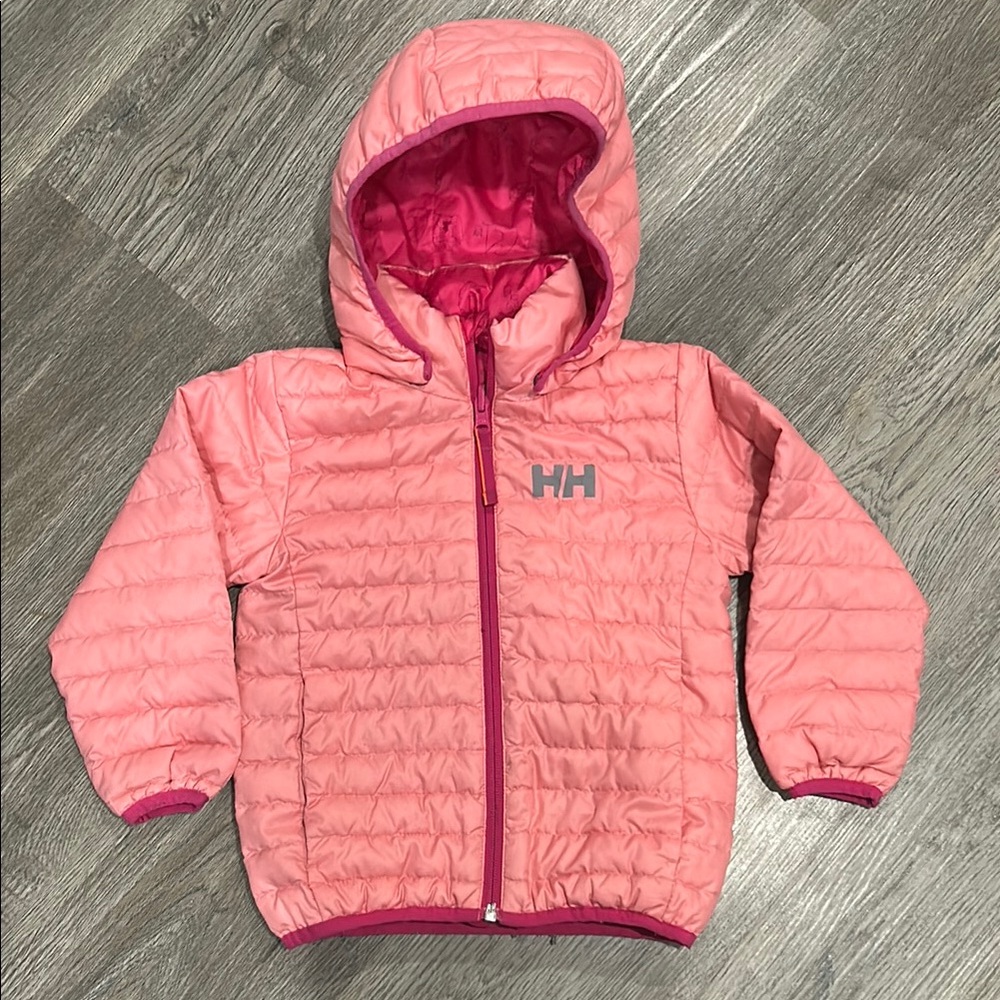 Helly Hansen girls puffer hooded jacket